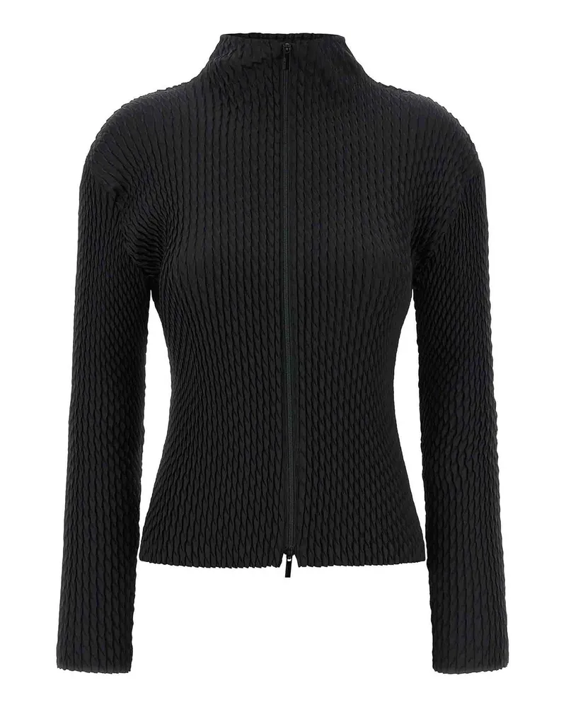 Issey Miyake Cardigan - Schwarz Schwarz