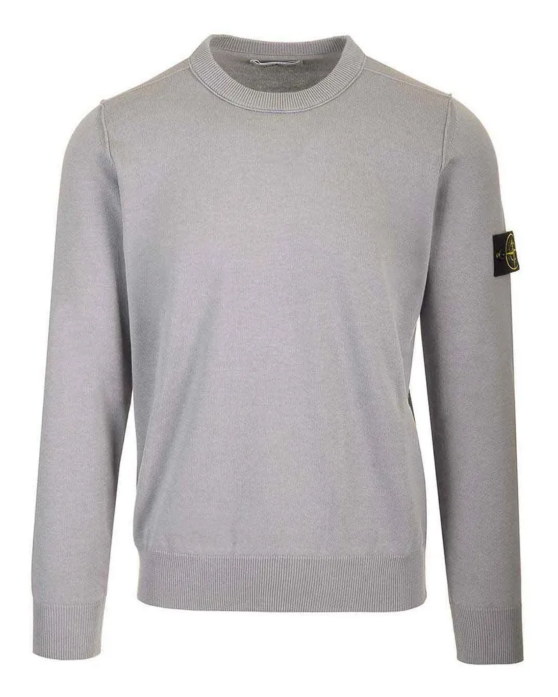 Stone Island Rundhalspullover - Grau Grau