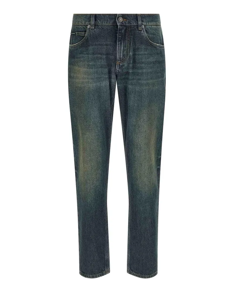 Dolce & Gabbana Straight Leg Jeans - Blau Blau