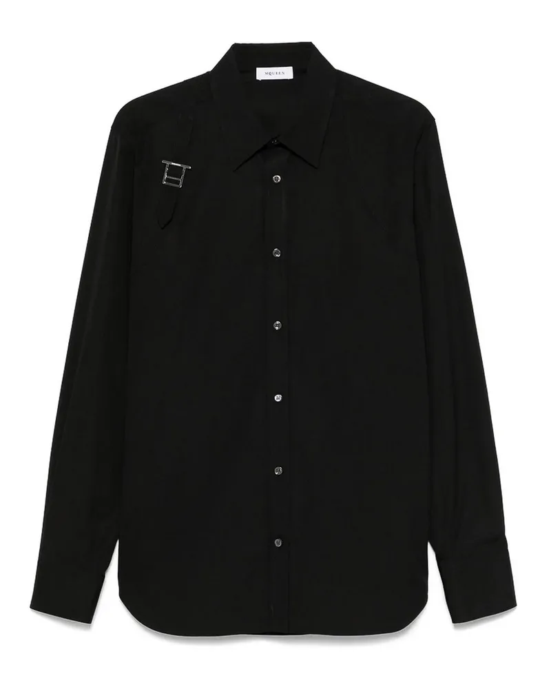 Alexander McQueen Hemd - Schwarz Schwarz