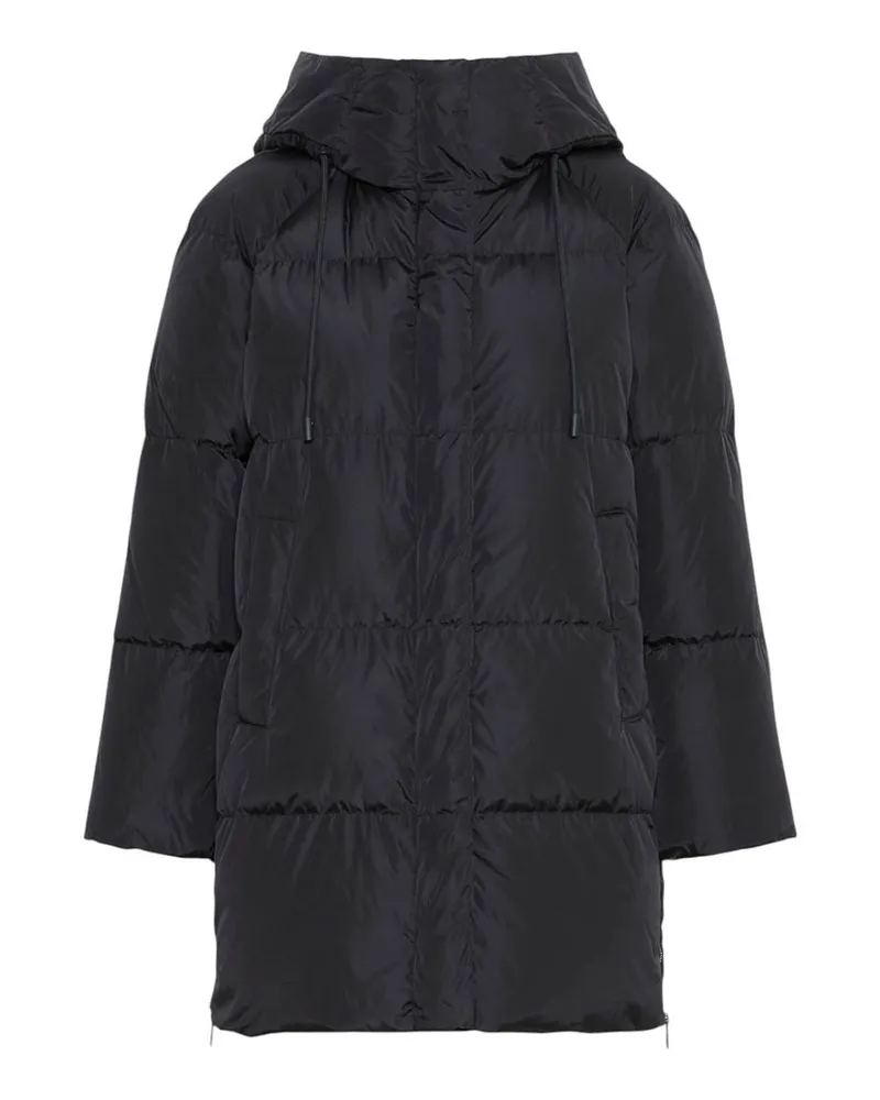 Max Mara Knielanger Mantel - Schwarz Schwarz