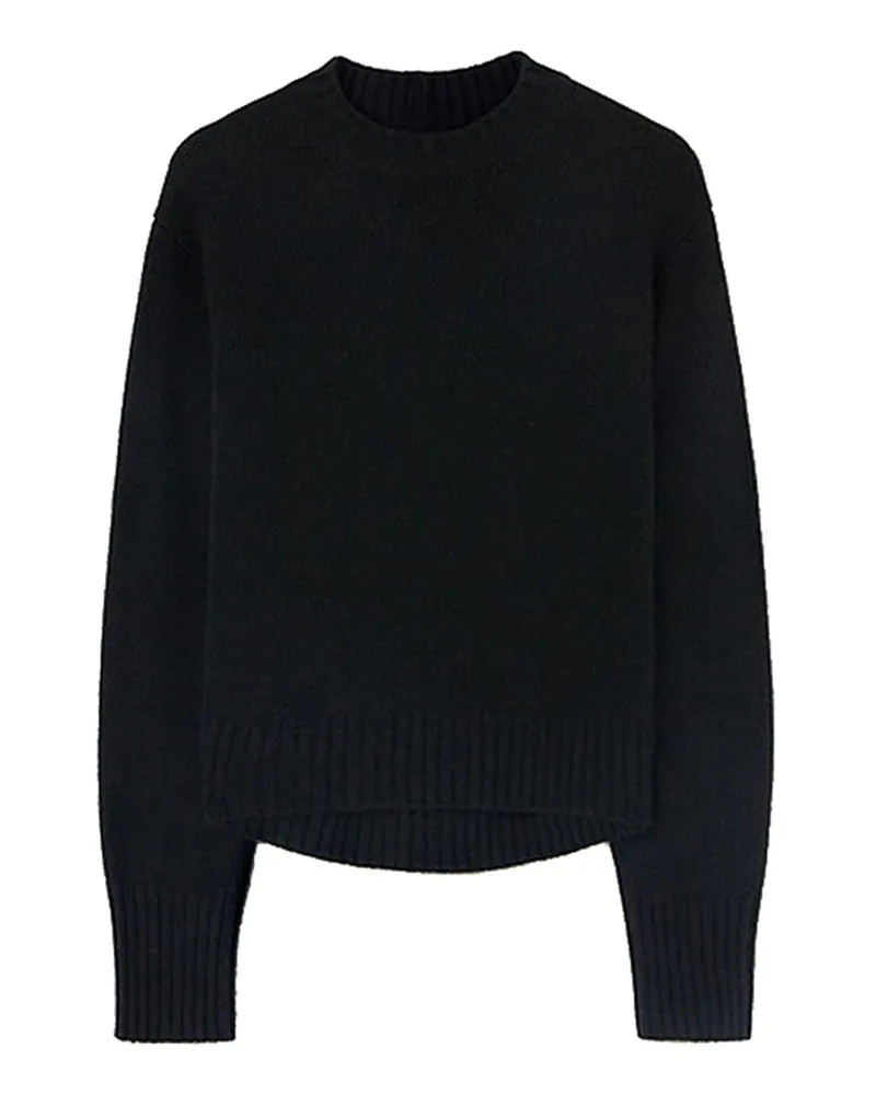 Jil Sander Rundhalspullover - Schwarz Schwarz