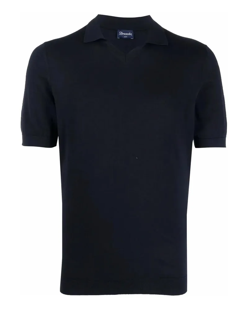 Drumohr  Poloshirt - Dunkelblau Dunkelblau