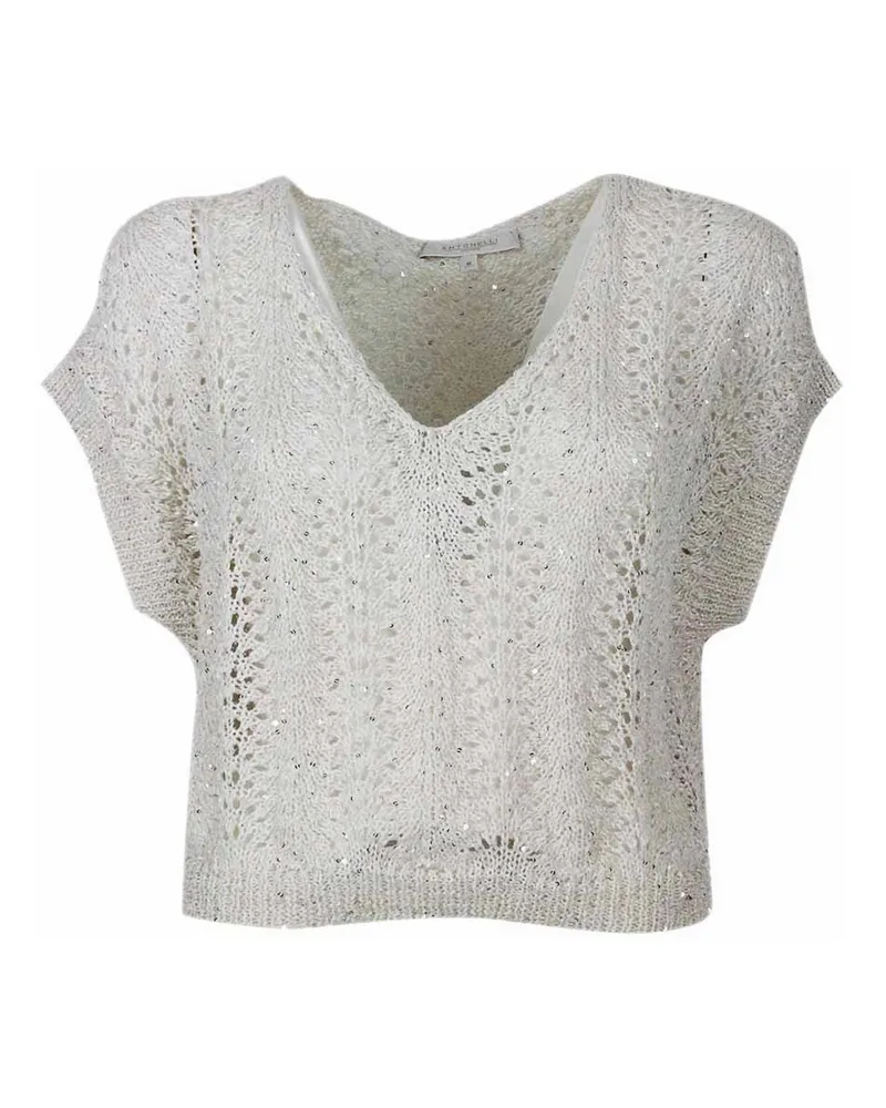 Antonelli Firenze Rundhalspullover - Creme Creme