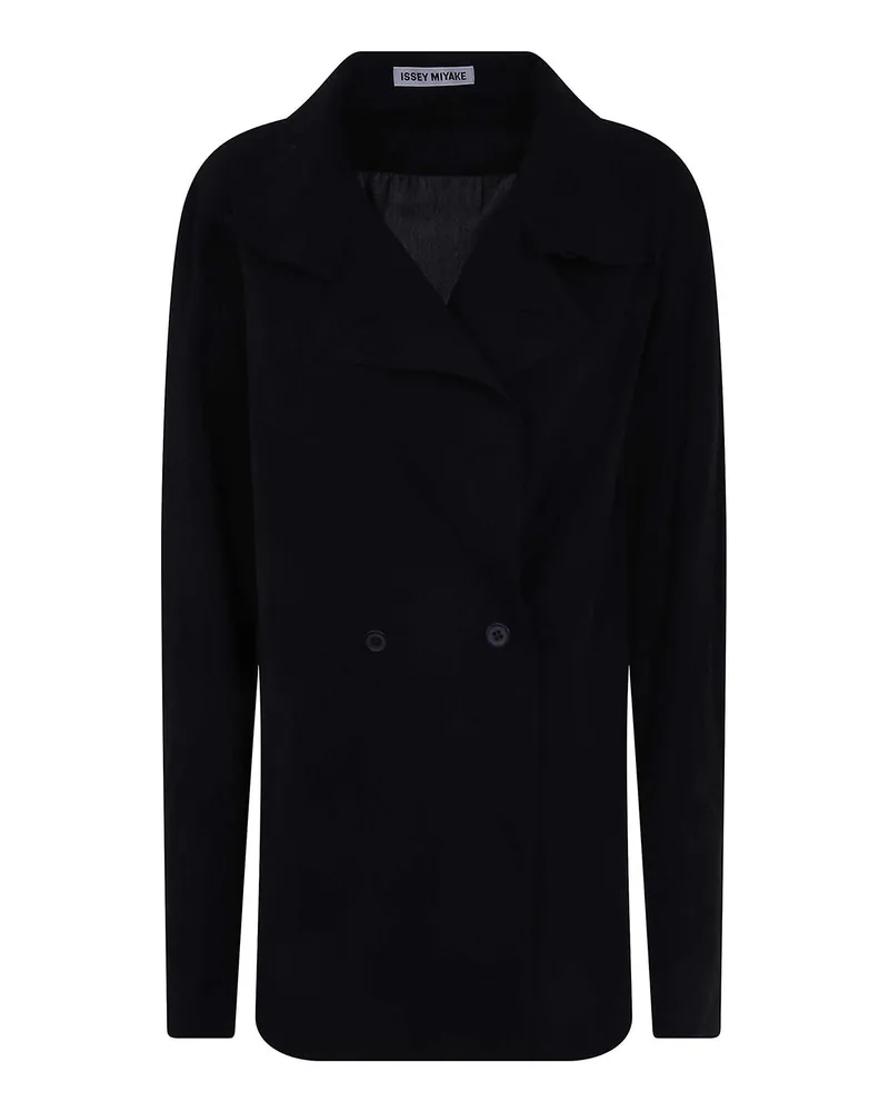 Issey Miyake Hemd - Schwarz Schwarz