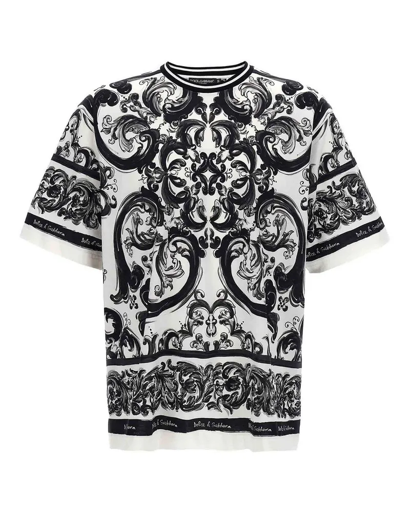 Dolce & Gabbana T-Shirt - Weiß Schwarz