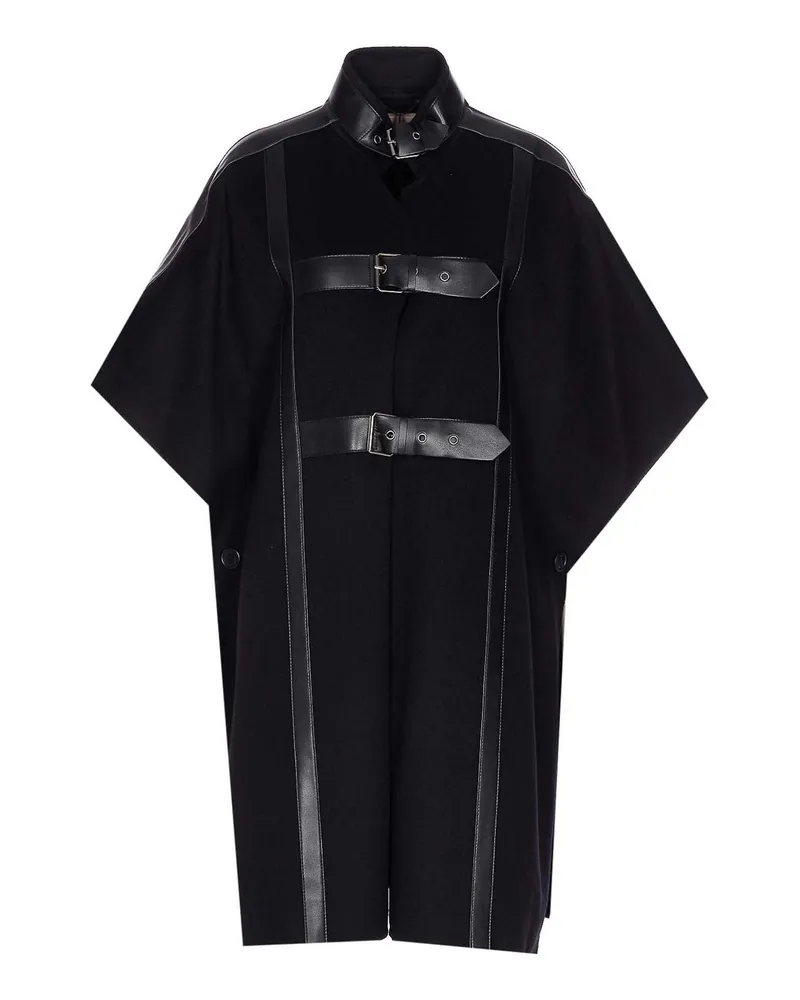 Twin-Set Kurzer Mantel - Schwarz Schwarz