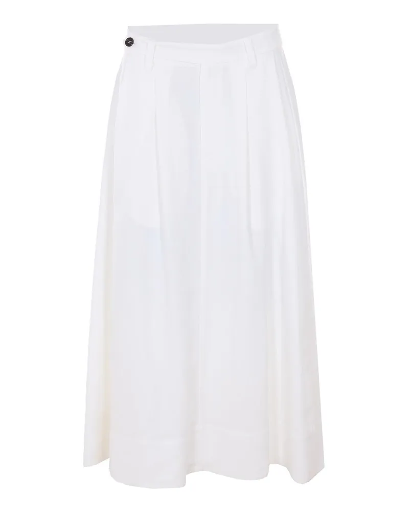 Brunello Cucinelli Midirock - Weiß Weiß