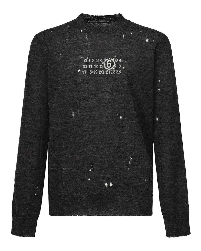 Maison Margiela Rundhalspullover - Grau Grau