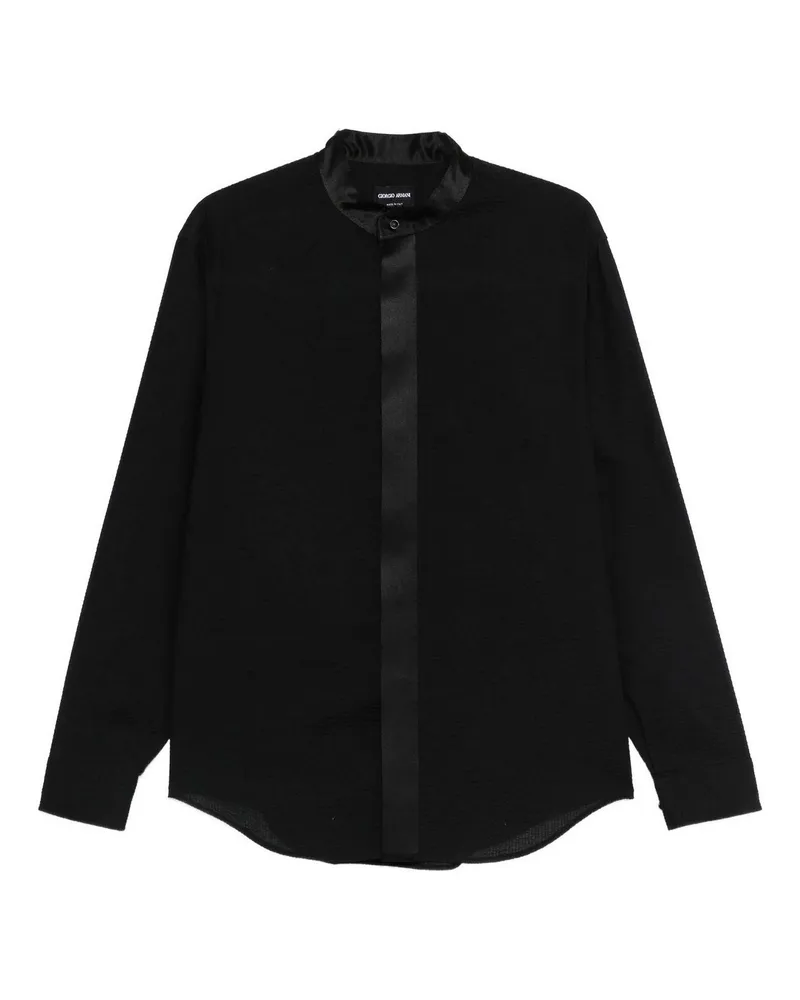 Giorgio Armani Hemd - Schwarz Schwarz