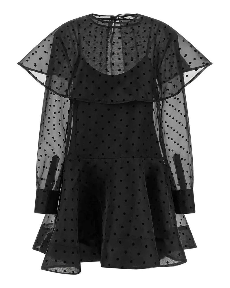 Ganni Knielanges Kleid - Schwarz Schwarz