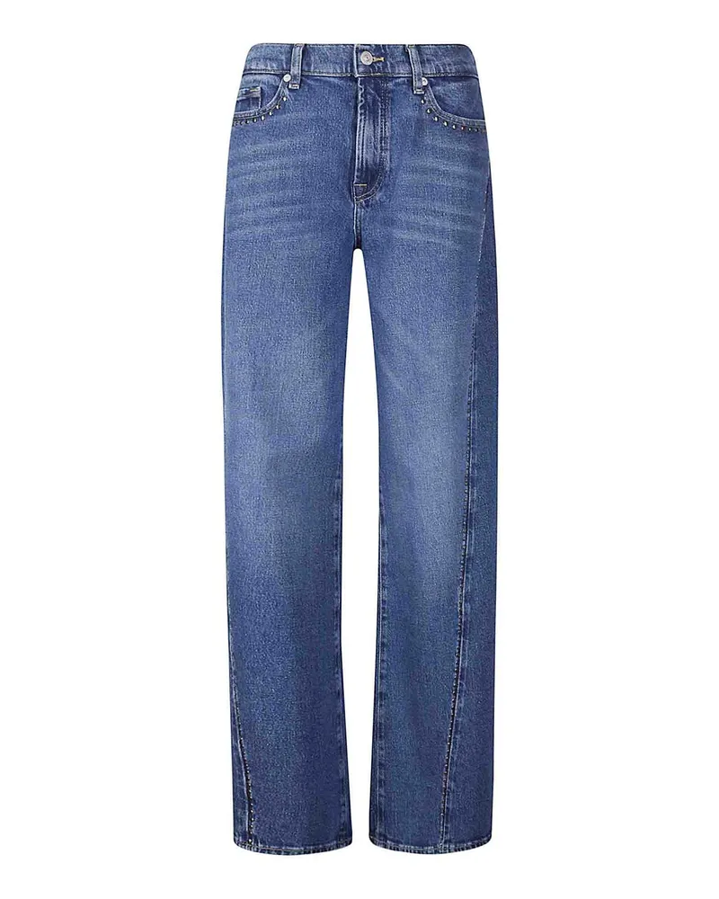 7 for all mankind Straight Leg Jeans - Blau Blau