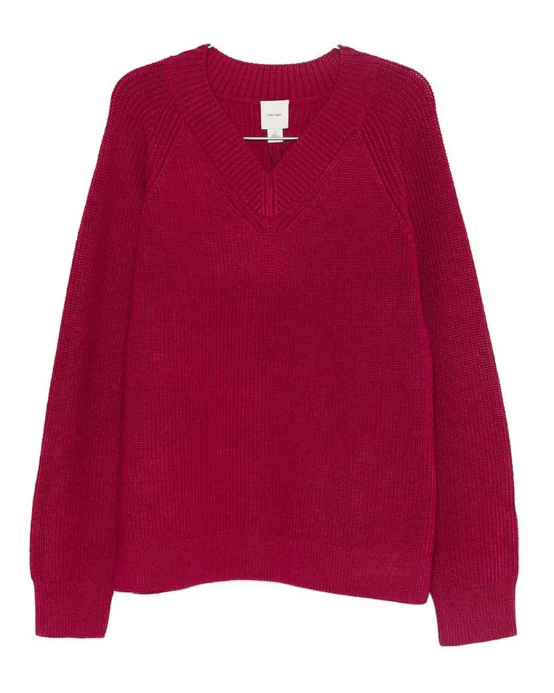 Calvin Klein Rundhalspullover - Rot Rot