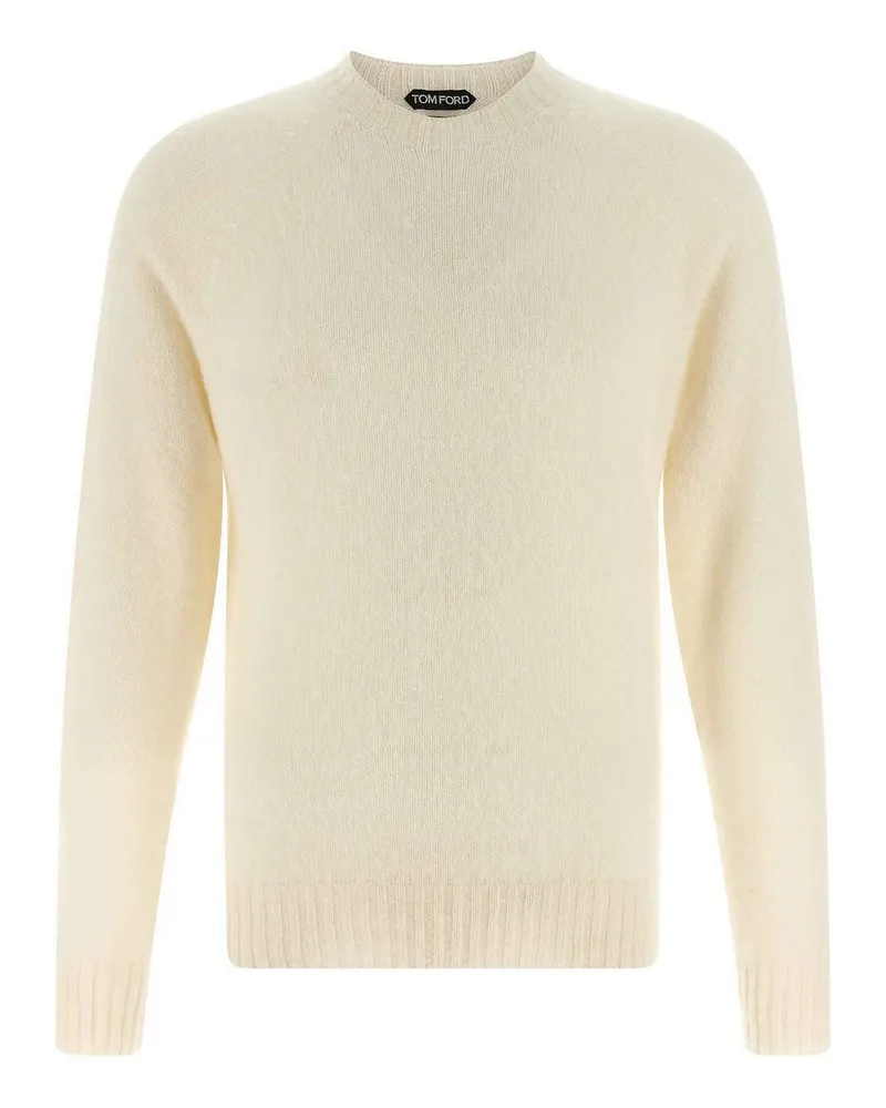 Tom Ford Rundhalspullover - Weiß Weiß