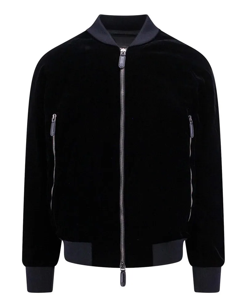 Giorgio Armani Casualjacke - Schwarz Schwarz