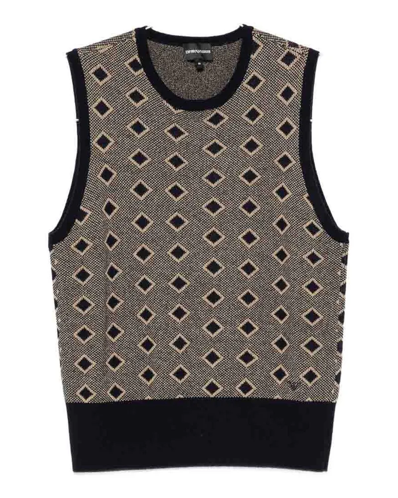 Emporio Armani Weste - Dunkelblau Dunkelblau