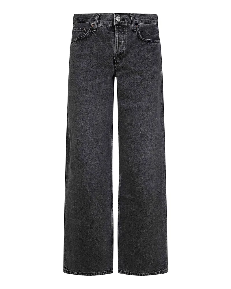 AGOLDE Straight Leg Jeans - Schwarz Schwarz