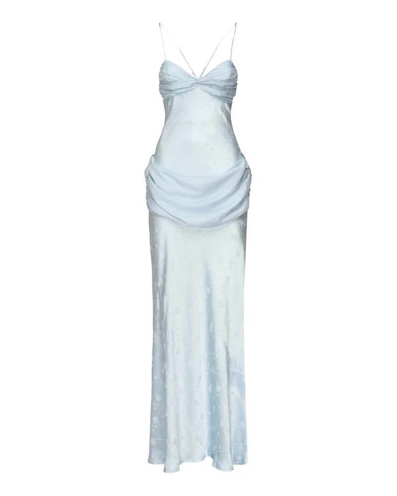 For Love and Lemons Knielanges Kleid - Hellblau Hellblau