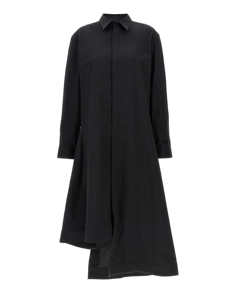 Y-3 Knielanges Kleid - Schwarz Schwarz