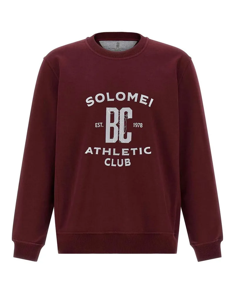 Brunello Cucinelli Sweatshirt - Dunkelrot Dunkelrot