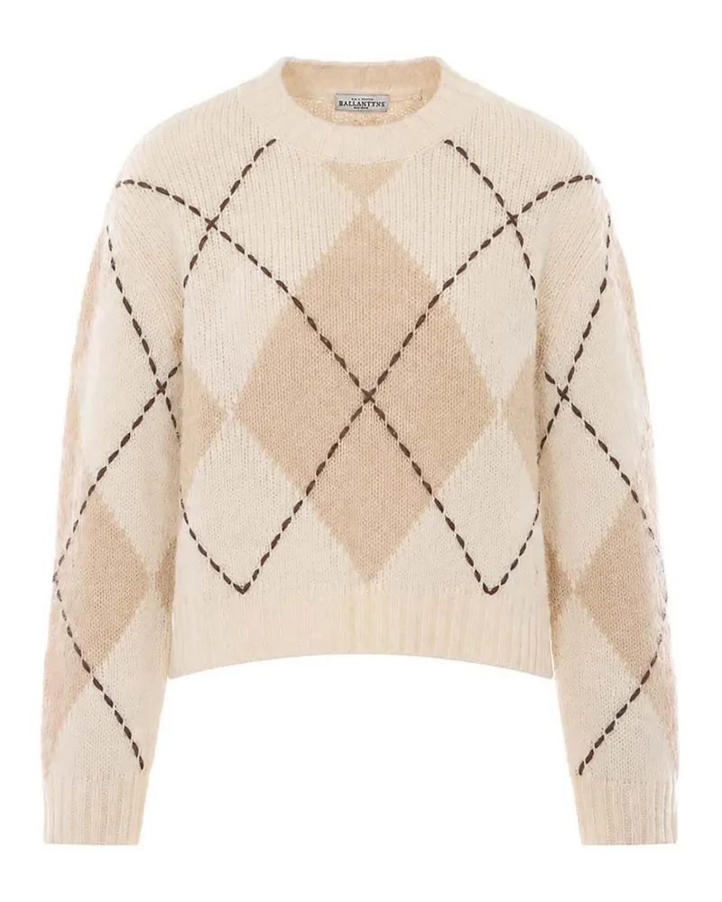 Ballantyne Rundhalspullover - Beige Beige