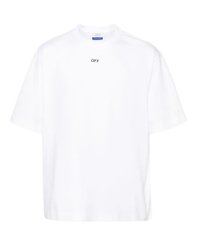 OFF-WHITE Rundhalspullover - Weiß Weiß