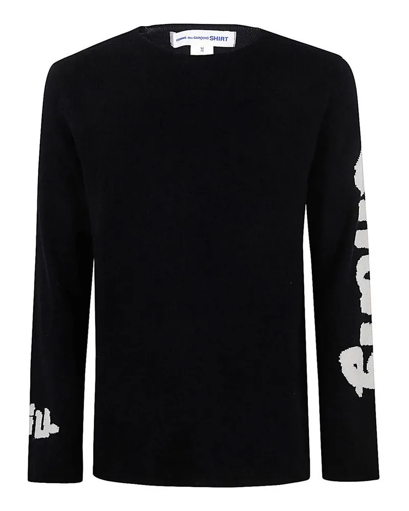 Comme des Garçons Rundhalspullover - Schwarz Schwarz