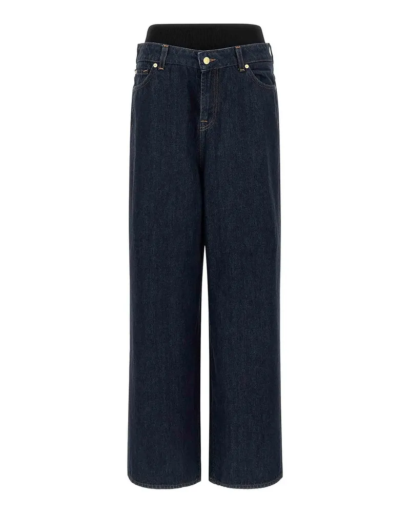 7 for all mankind Straight Leg Jeans - Blau Blau