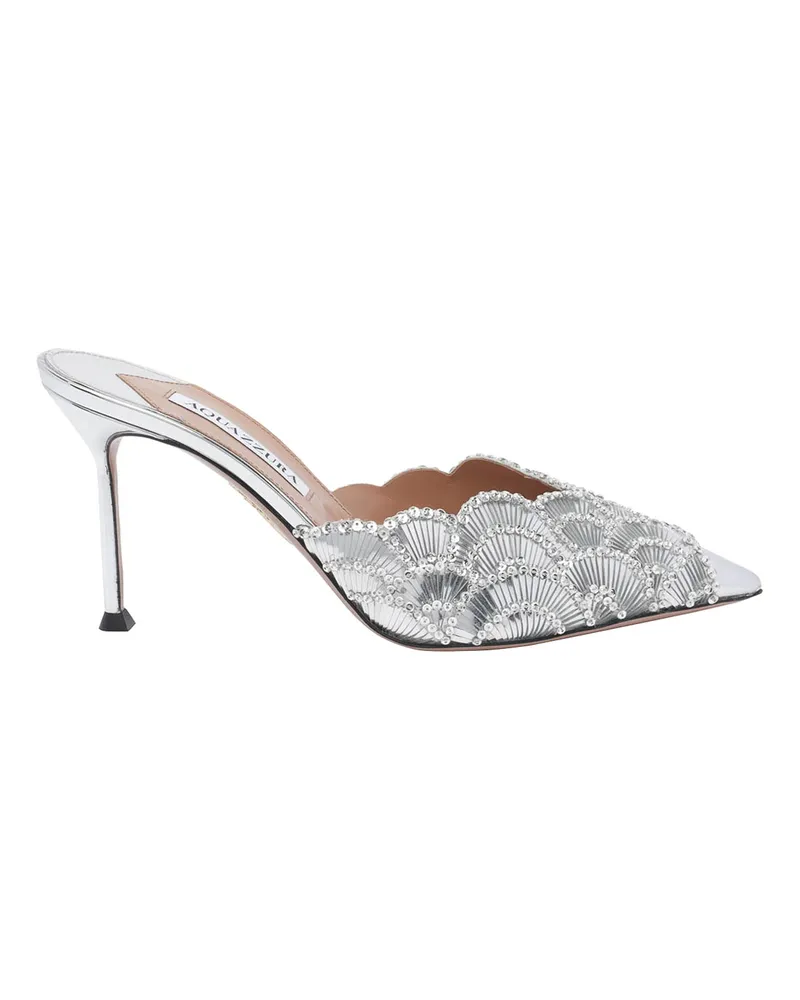Aquazzura Mules - Silber Silber