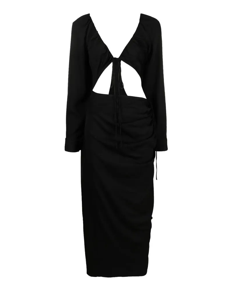 Christopher Esber Knielanges Kleid - Schwarz Schwarz