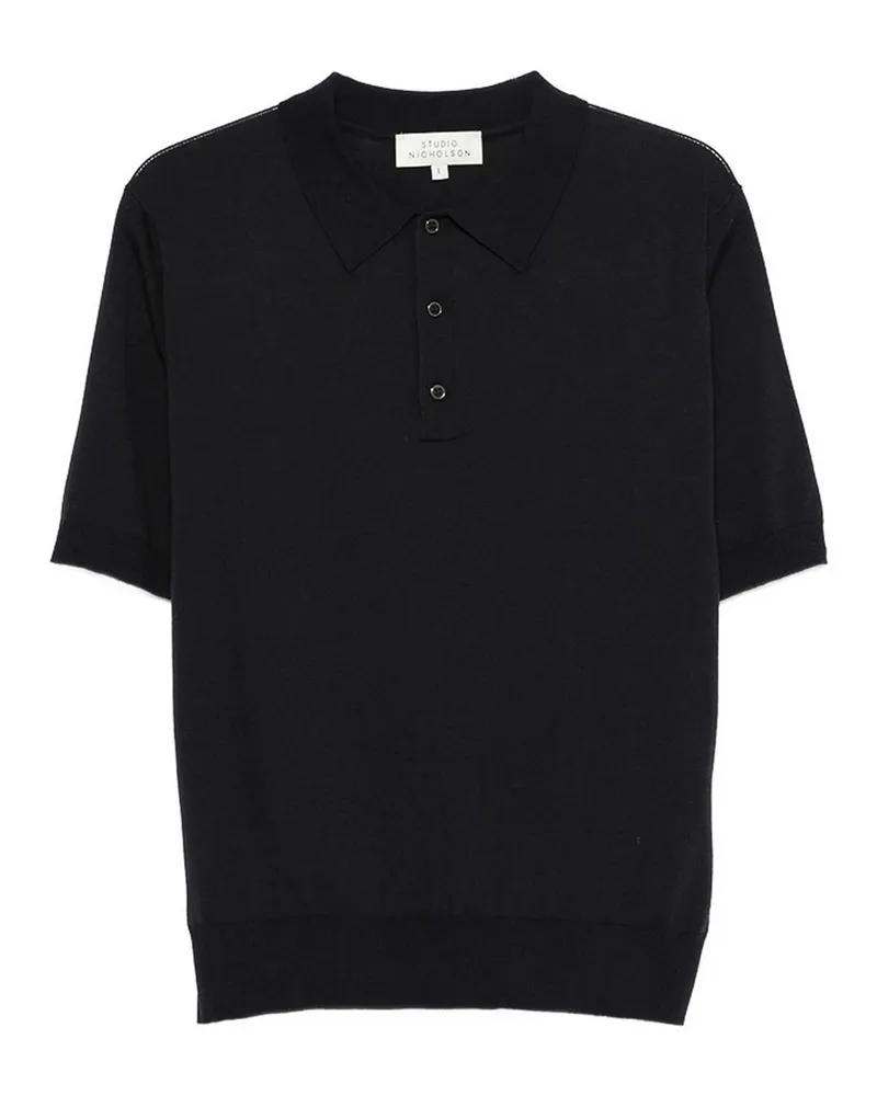 Studio Nicholson Rundhalspullover - Blau Blau