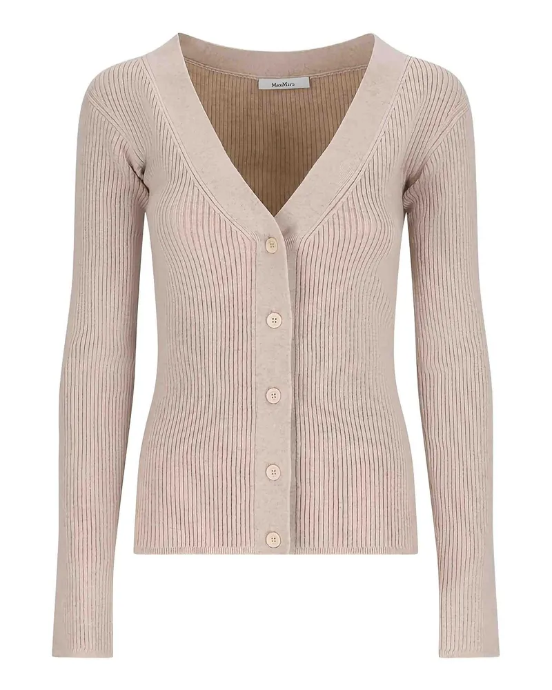 Max Mara Rundhalspullover - Beige Beige