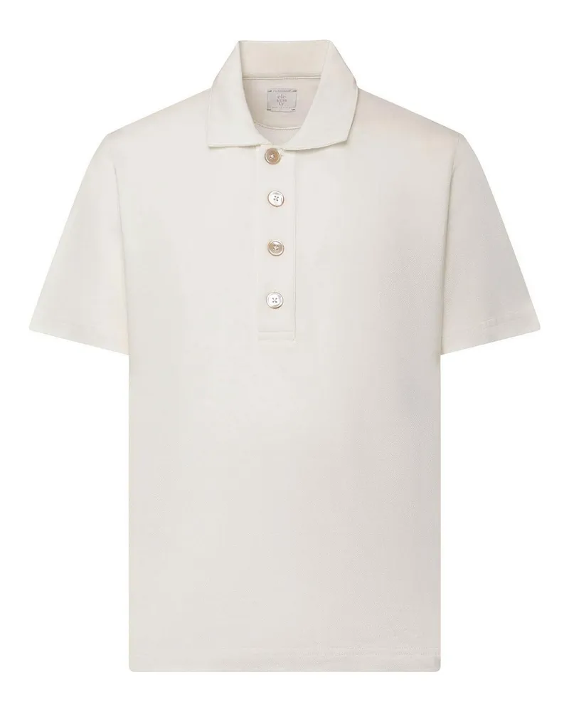 Eleventy Poloshirt - Weiß Weiß