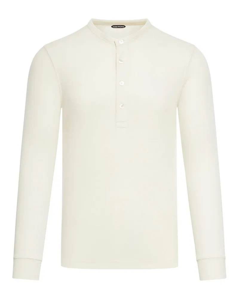 Tom Ford Rundhalspullover - Weiß Weiß