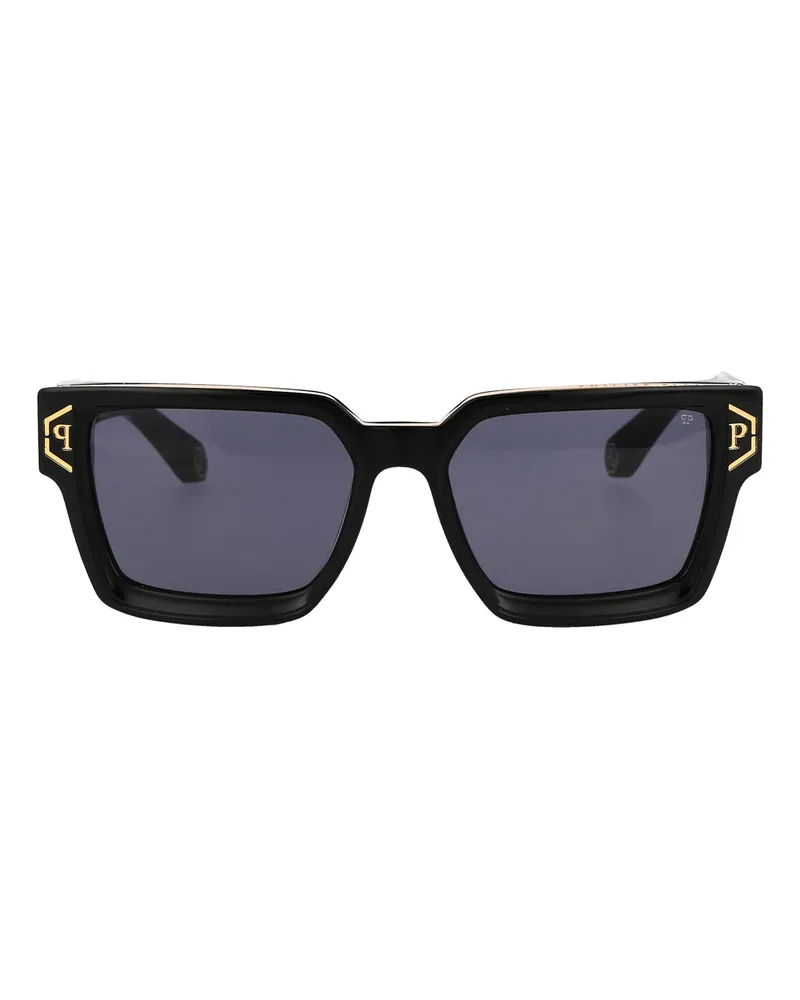 Philipp Plein Sonnenbrille - Schwarz Schwarz