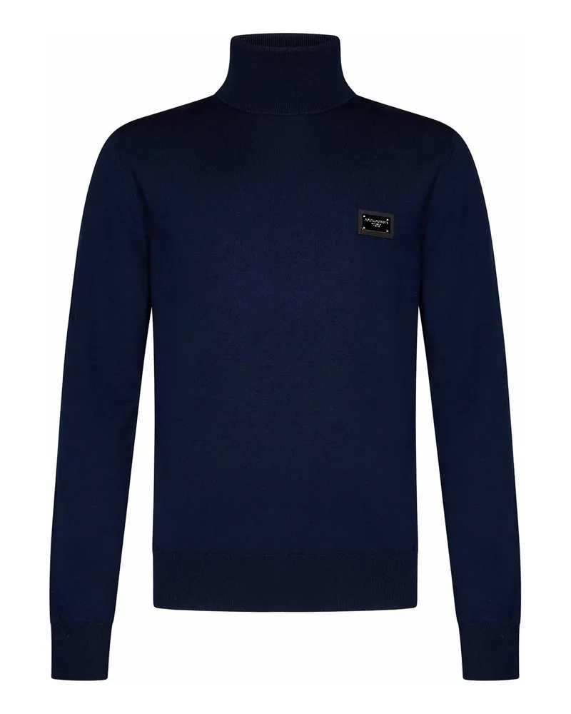 Dolce & Gabbana Rollkragenpullover - Blau Blau
