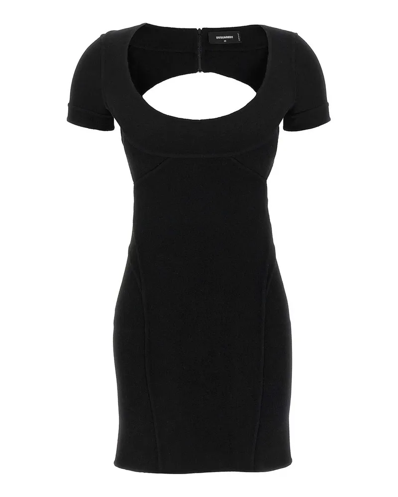 Dsquared2 Knielanges Kleid - Schwarz Schwarz