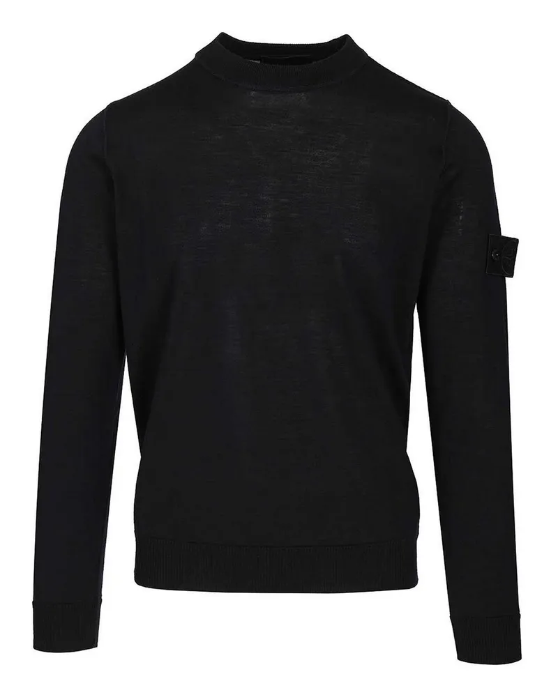 Stone Island Rundhalspullover - Blau Blau