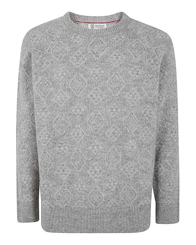 Brunello Cucinelli Rundhalspullover - Grau Grau