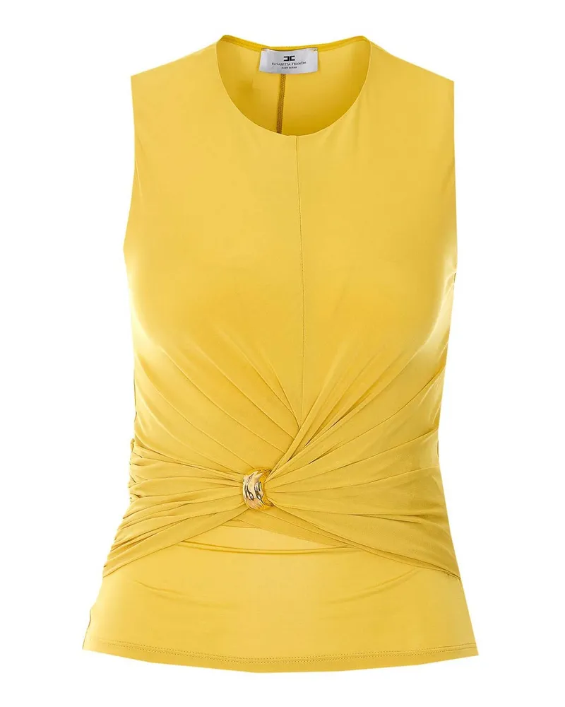 Elisabetta Franchi Top - Gelb Gelb