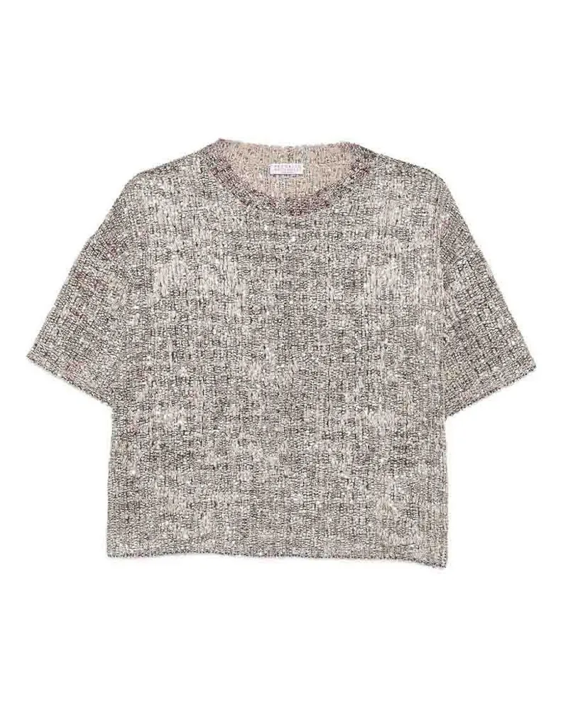 Brunello Cucinelli Top - Weiß Weiß