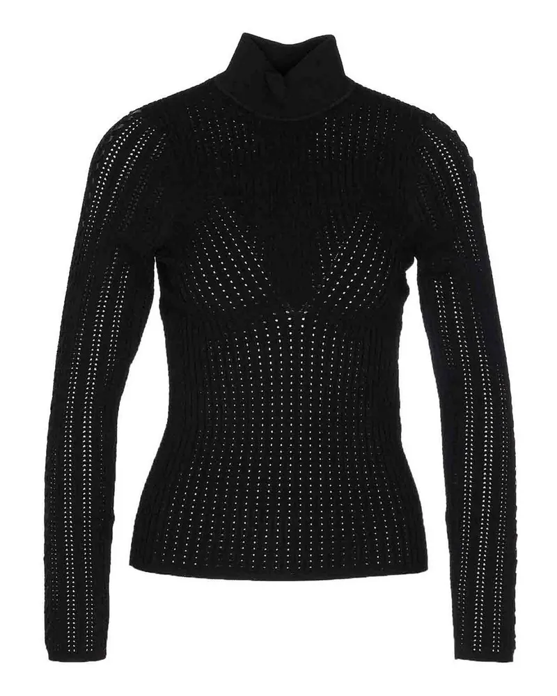 Liu Jo Rundhalspullover - Schwarz Schwarz