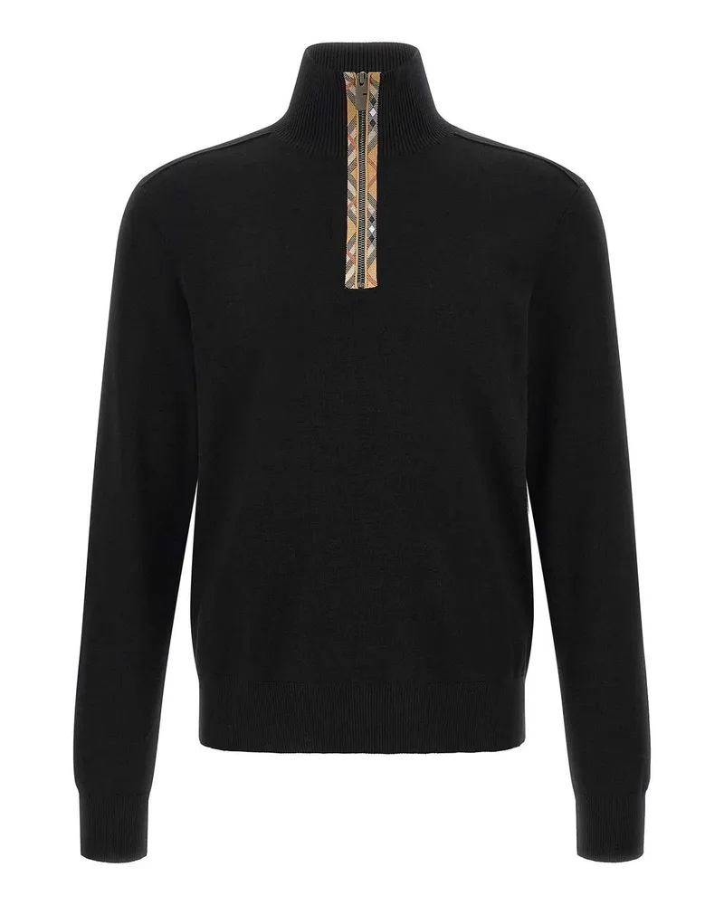 Burberry Rundhalspullover - Schwarz Schwarz
