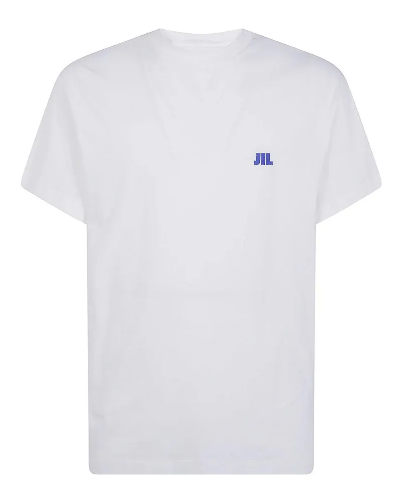 Jil Sander Rundhalspullover - Weiß Weiß