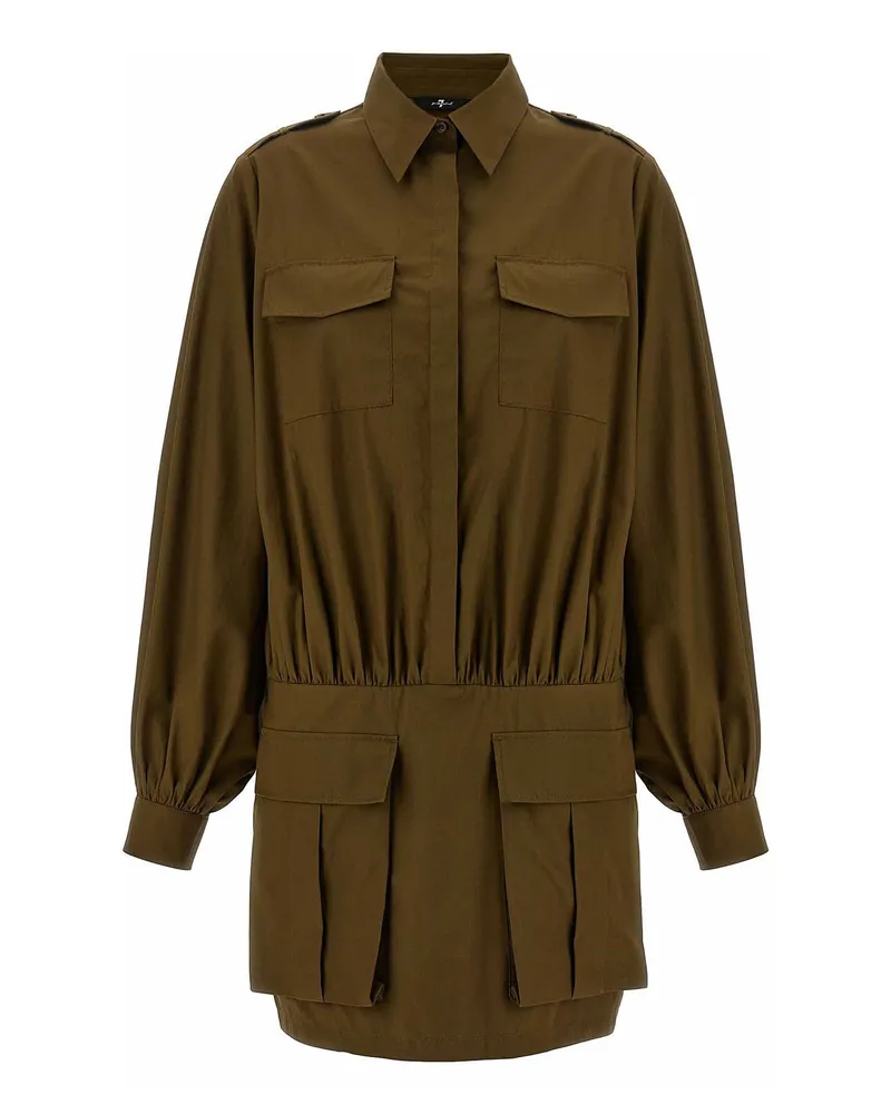 7 for all mankind Knielanges Kleid - Braun Braun