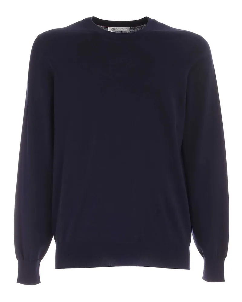 Brunello Cucinelli Rundhalspullover - Blau Blau
