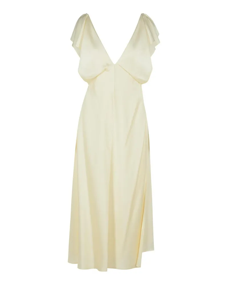 Jil Sander Maxikleid - Weiß Weiß