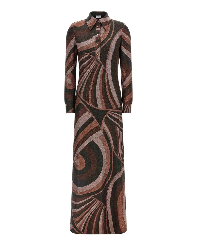 Emilio Pucci Knielanges Kleid - Dunkelrot Dunkelrot