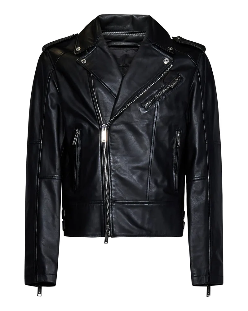 Dsquared2 Lederjacke - Schwarz Schwarz