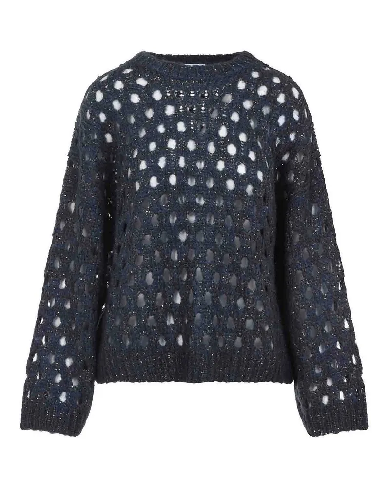 Brunello Cucinelli Rundhalspullover - Hellblau Hellblau
